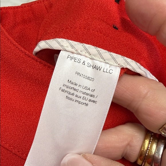 Veronica Beard Red Taren Wide Leg Trouser in Red Size 4 - Picture 11 of 14